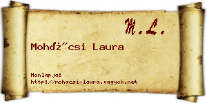 Mohácsi Laura névjegykártya